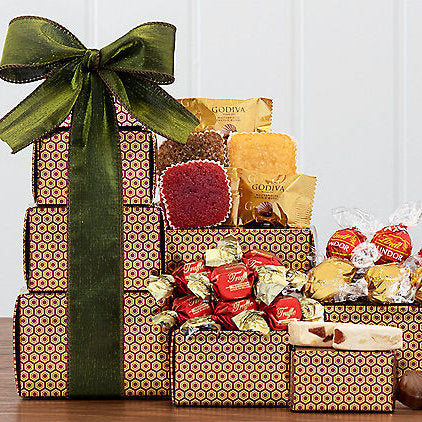 Sweet Stack: Gourmet Gift Tower