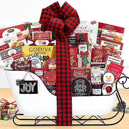 Sleigh Ride Extravaganza: Christmas Holiday Gift Basket