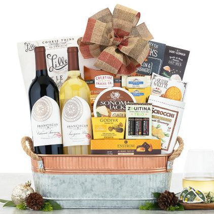 Franciscan Winery Duet: Wine Gift Basket