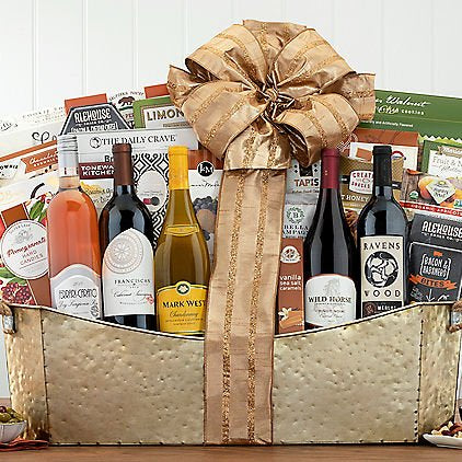 California Vineyards Wine Tasting: Gourmet Wine Gift Basket