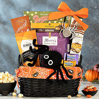 Spider Web Surprise: Halloween Gift Basket