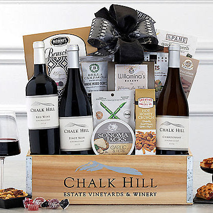 Chalk Hill Winery Trio: Gourmet Gift Basket