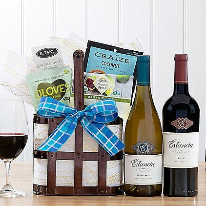 Estancia Red & White Duet: Wine Gift Caddy