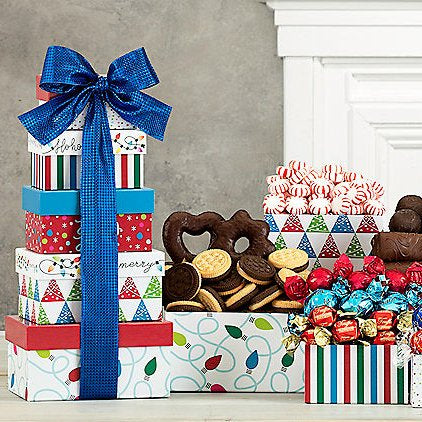 Holiday Joy: Gourmet Gift Tower