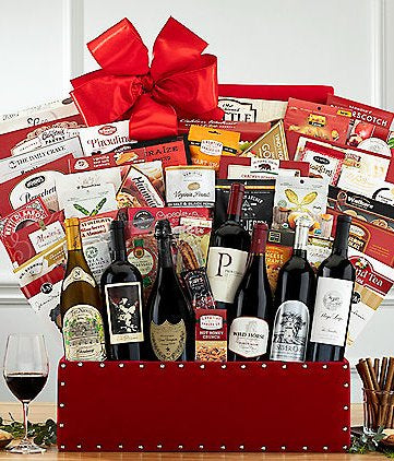 Premium Wine Collection: Gourmet Gift Basket