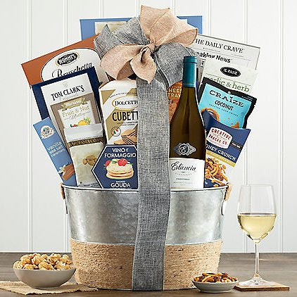 Estancia Chardonnay: Gourmet Wine Gift Basket