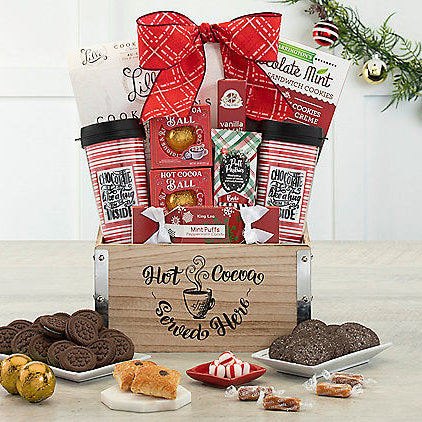 Holiday Cocoa Delights: Gourmet Gift Crate