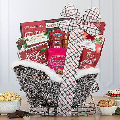 Sleigh Surprise: Holiday Sweets Basket