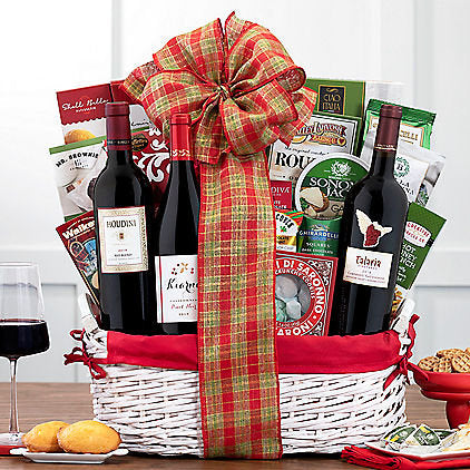 Red Wine Collection: Gourmet Gift Basket