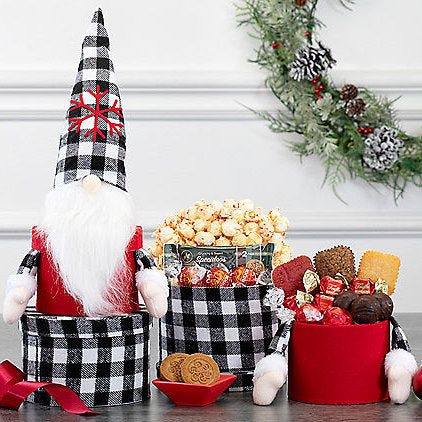 Whimsical Gnome: Holiday Gift Tower