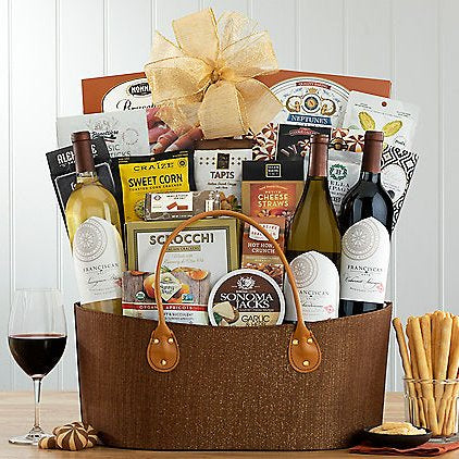 Franciscan Winery Trio: Wine Gift Basket