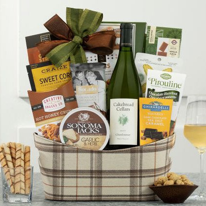 Cakebread Chardonnay: Gourmet Wine Basket