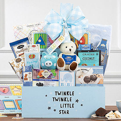 Hello Baby: Baby Boy Gift Basket