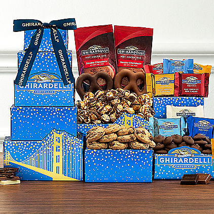 Ghirardelli Chocolate: Gourmet Gift Tower