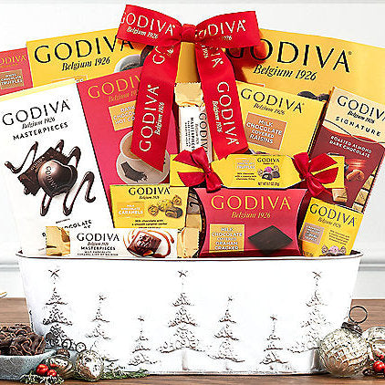 Godiva Holiday Wishes: Chocolate Gift Basket