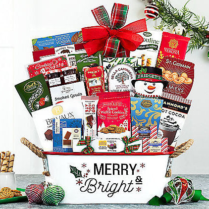 Merry & Bright: Gourmet Holiday Gift Basket