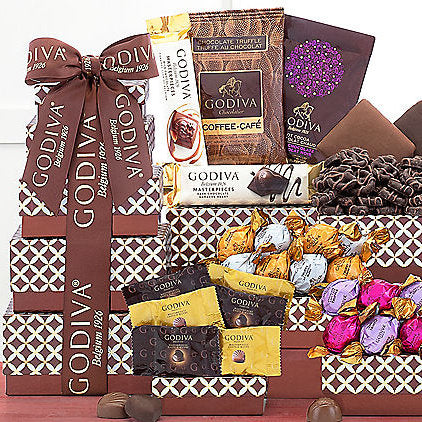 Godiva Treasures: Premium Chocolate Gift Tower