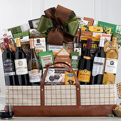 Premium California Wine Collection: Gourmet Wine Basket