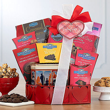 Ghirardelli Valentine: Chocolate Gift Basket