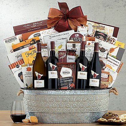 Talaria Vineyards Sonoma Quartet: Wine Gift Basket