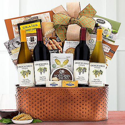 Grgich Hills Napa Valley Collection: Premium Wine Basket