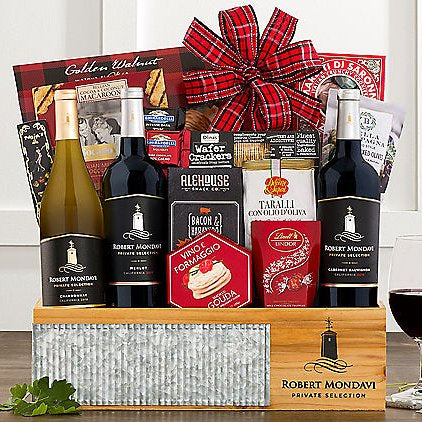 Robert Mondavi Private Selection Trio: Wine Gift Basket