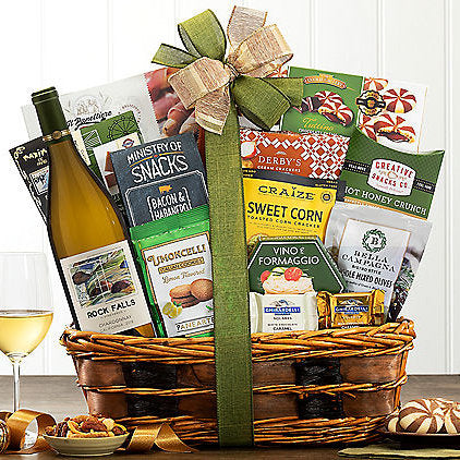 Rock Falls Vineyards Chardonnay: Wine Gift Basket