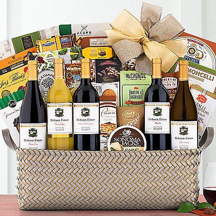 Hobson Estate California Collection: Gourmet Wine Gift Basket