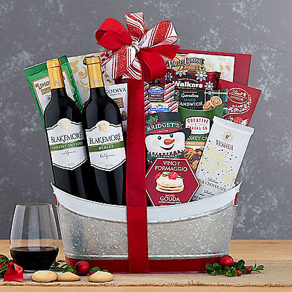 Blakemore Winey Holiday Red Duet: Wine Gift Basket