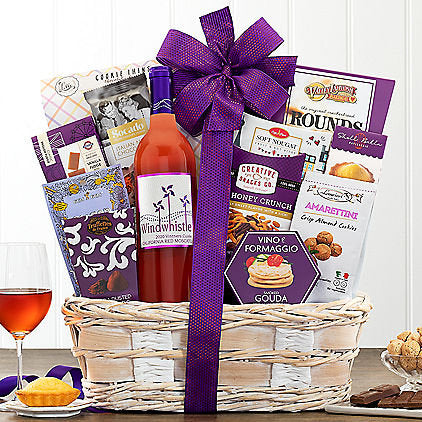 Windwhistle Moscato: Wine Gift Basket