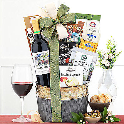Rock Falls Vineyards Chardonnay:  Wine Gift Basket