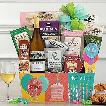 Edenbrook Chardonnay: Birthday Gift Basket