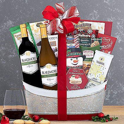 Blakemore Holiday Red & White Duet: Wine Gift Basket