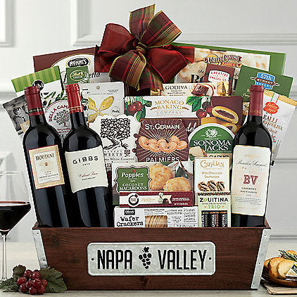 Napa Valley Cabernet Trio: Premium Wine Basket
