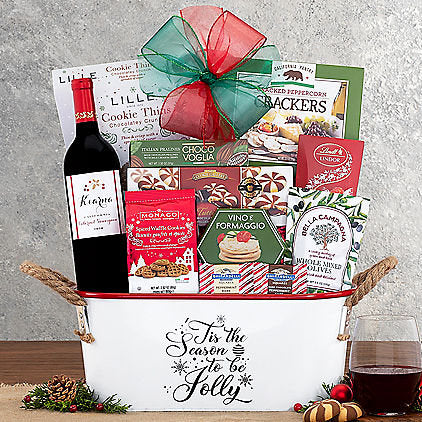 Kiarna Vineyards Cabernet: Holiday Wine Gift Basket