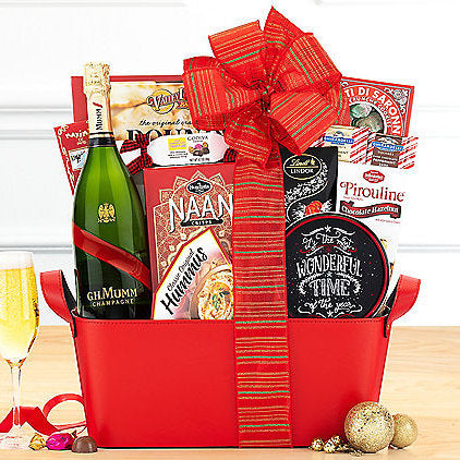 Mumm Cordon Rouge: Champagne Gift Basket