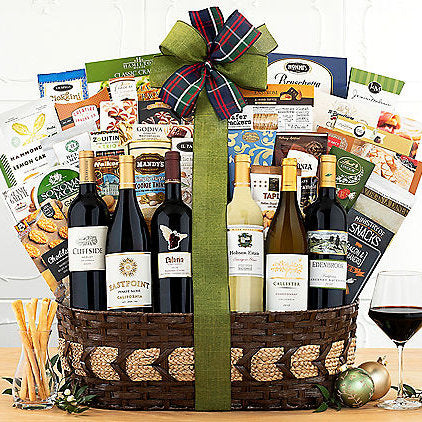Premier Half Dozen Collection: Wine Gift Basket