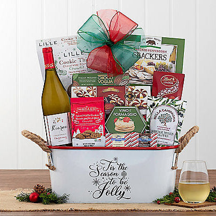 Kiarna Vineyards Chardonnay: Holiday Wine Gift Basket