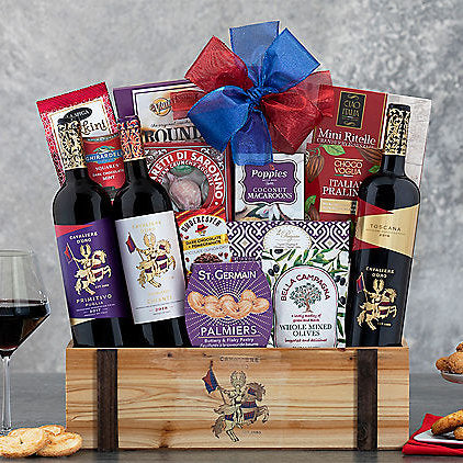 Cavaliere D'oro Italian Trio: Wine Gift Basket