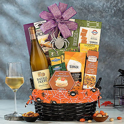 Haunted Halloween: Chardonnay Wine Gift Basket