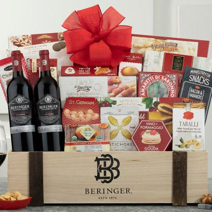 Beringer Founders' Estate Red Duet: Gourmet Wine Basket