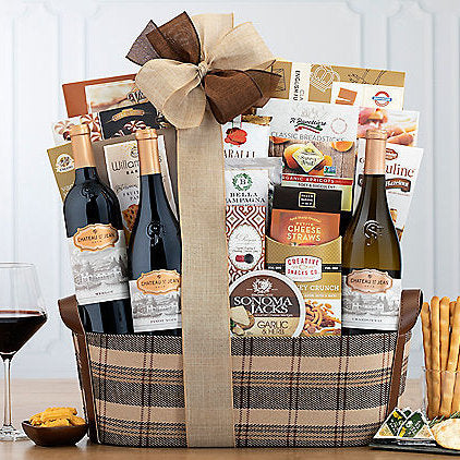 Chateau St. Jean Trio: Gourmet Gift Basket