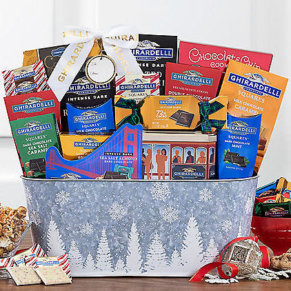 Ghirardelli Winter Celebration: Chocolate Gift Basket