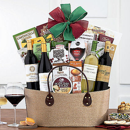 California Wine Quartet: Gourmet Gift Basket