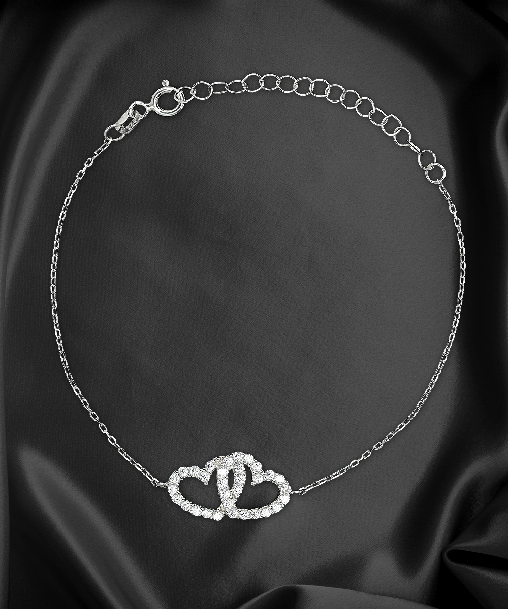 Shih Tzu Mom Interlocking Heart Bracelet - A Birthday Christmas Mother's Day Gift For Shih Tzu Dog Mom Jewelry Gift For Her