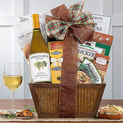 Grgich Hills Chardonnay: Wine Gift Basket